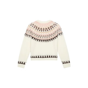 Mint Velvet Cream Fair Isle Sequin Cardigan